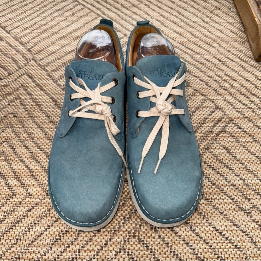 Samuel Hubbard Men's 10M Hubbard Free Walking Shoe Sky Blue Leather 3121